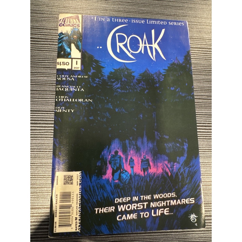 Croak 1 2017 Alterna Comics High Grade Comic Book Cody Andrew Sousa Francesco